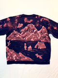 Alien Invasion Hand-Painted Navy Jacket – They're After Your S'mores