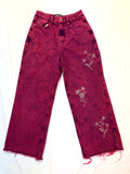 Hand-painted Floral Jeans -