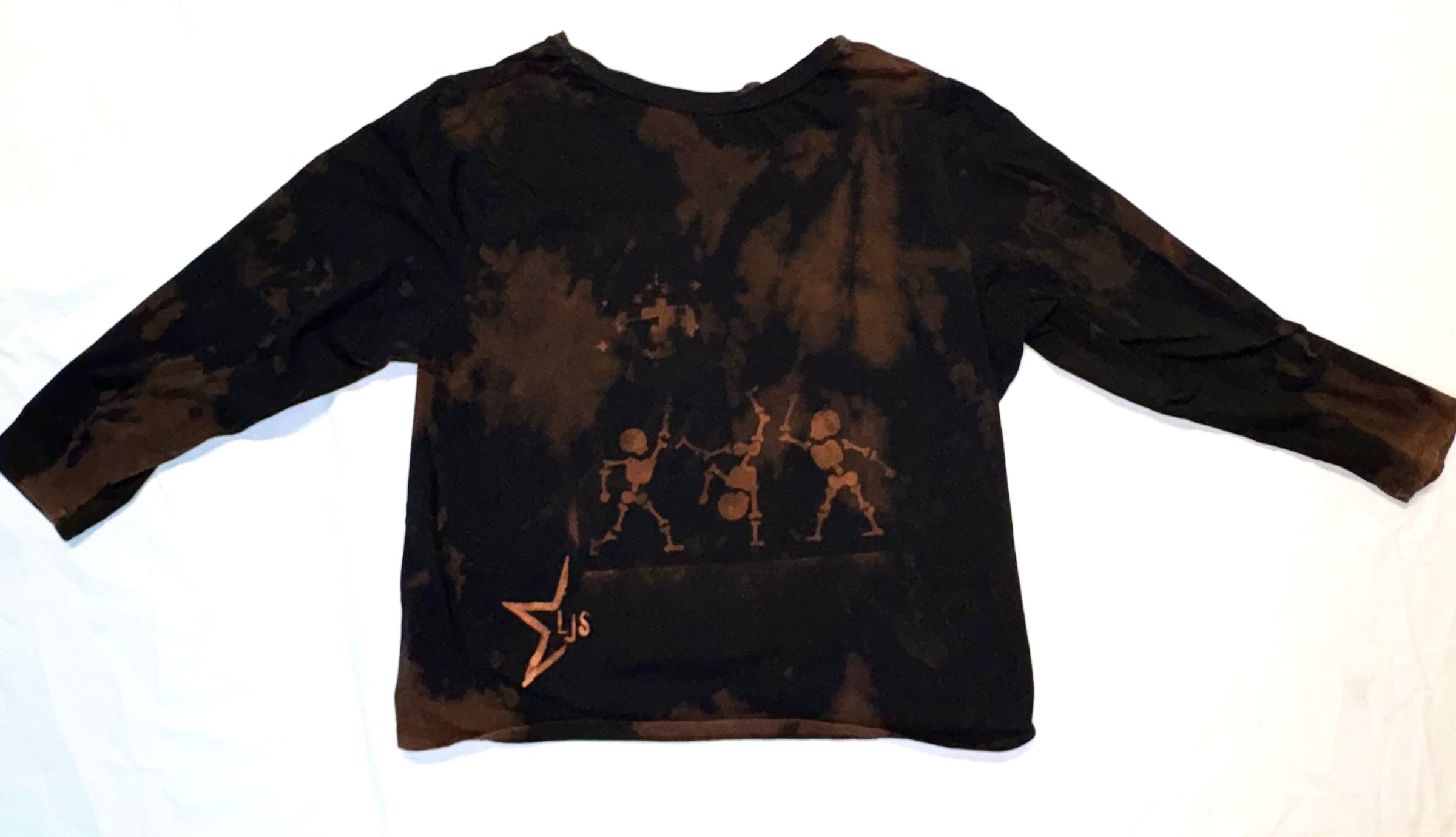 Bleach Tie-Dye Long Sleeve - Skeleton Disco Party