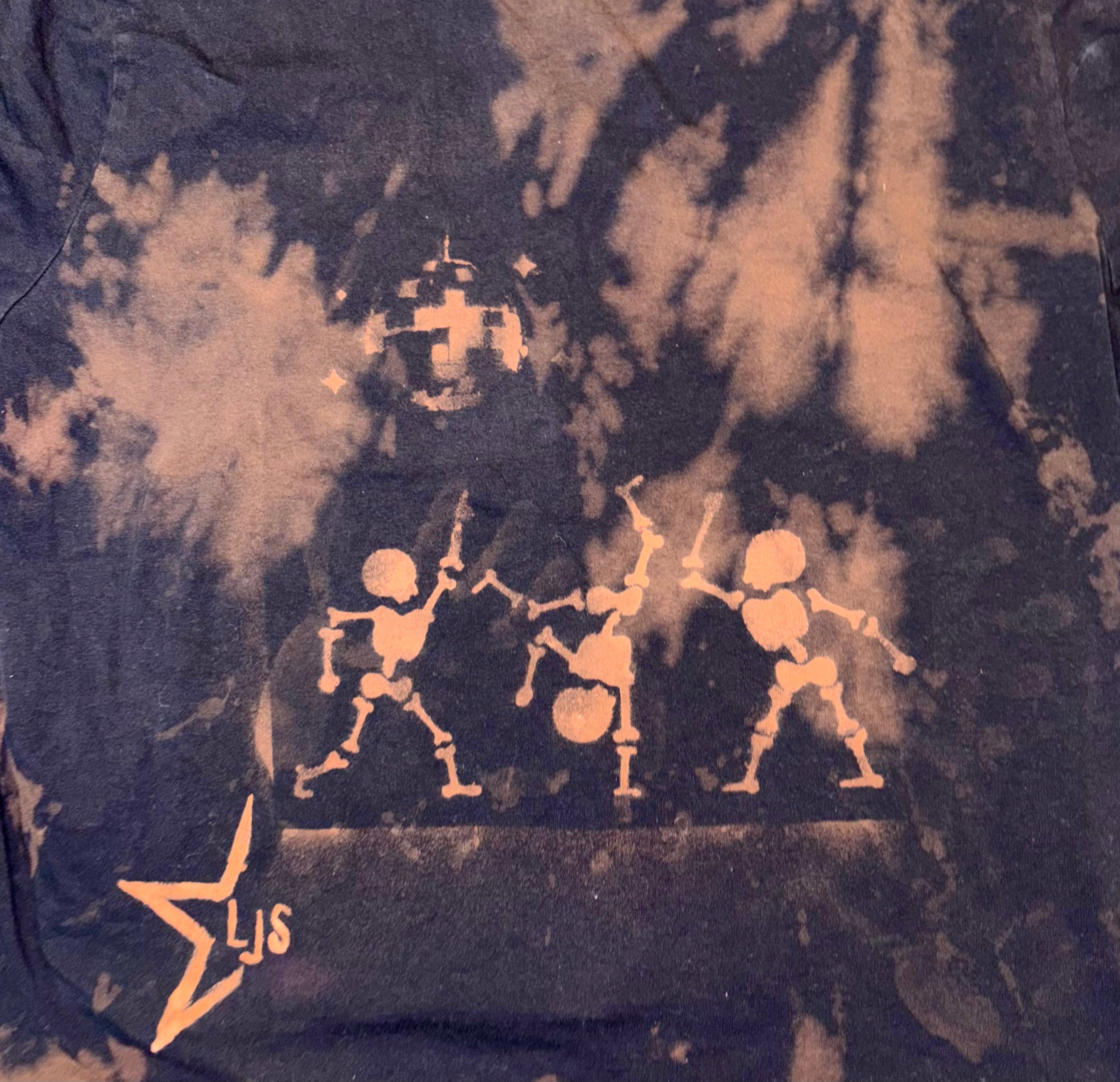 Bleach Tie-Dye Long Sleeve - Skeleton Disco Party