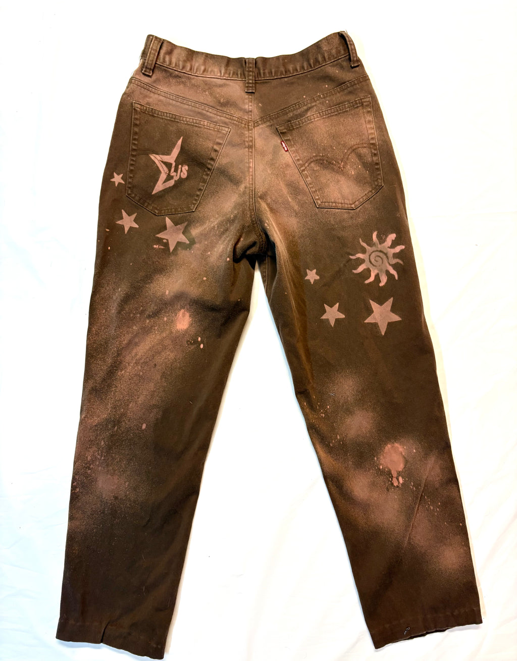 Hand Splash-Dyed Levi's – Stars, Butterflies, Suns & Hearts