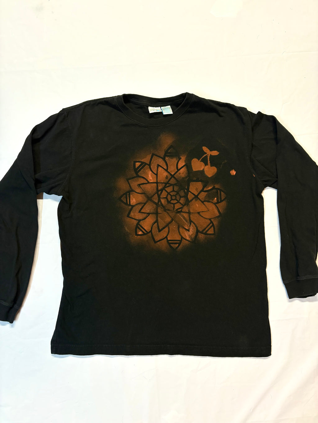 Cherry Bomb Skeleton Freestyle Bleach Art Black Long Sleeve