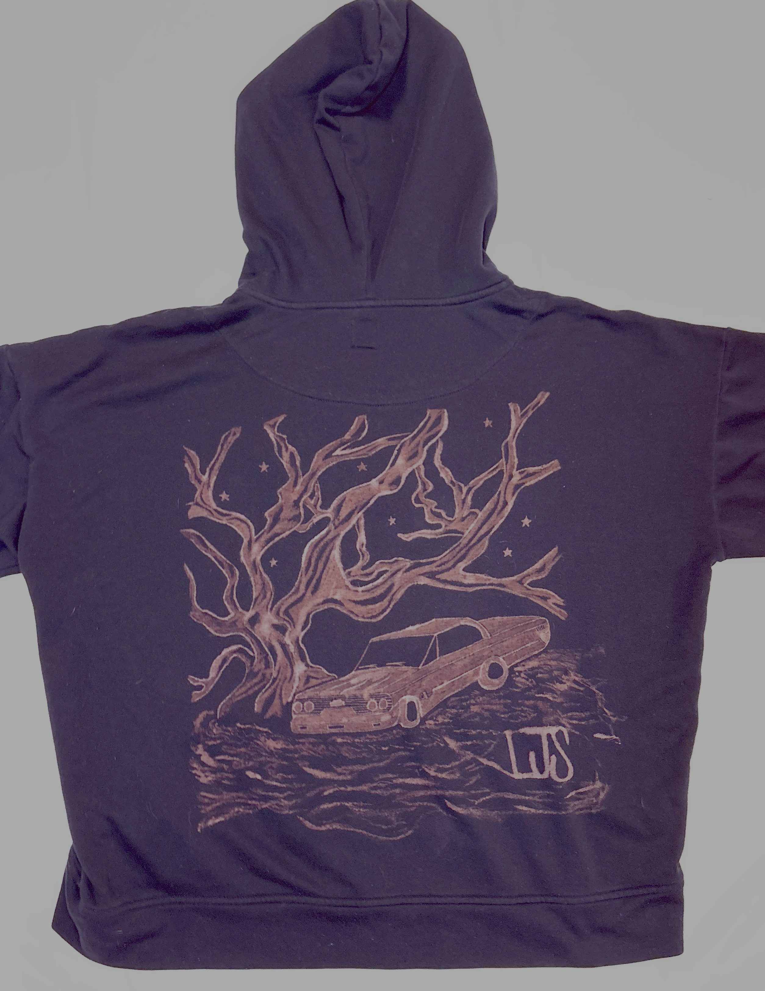 Hand-Painted Bleach Art - Low Rider Dreams  - LJS Design - Mens XL