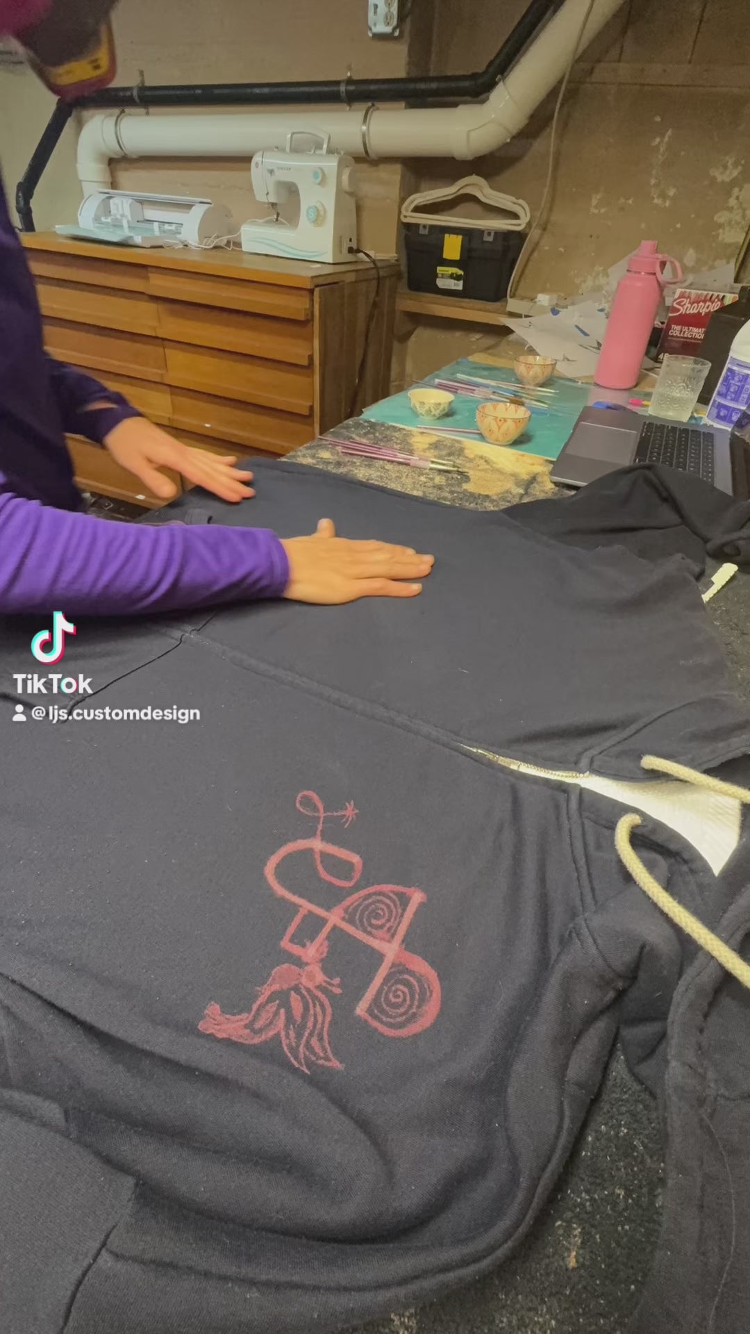 Hand-Painted Bleach Art - Low Rider Dreams  - LJS Design - Mens XL